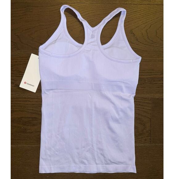 Lululemon Ebb to Street Tank Top Light Support, B/C Cup Lavender Size 8 NWT - Picture 2 of 4